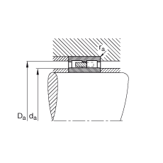 圓柱滾子軸承 NNU4134-M, 浮動軸承，雙列，可分離，帶保持架